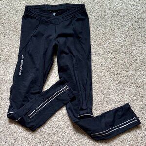 Brooks Women's Fleece-Lined Running Leggings in Black - XS